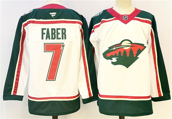 Minnesota Wild #7 Brock Faber White 2025 25th Anniversary Stitched Jersey - Zenithce