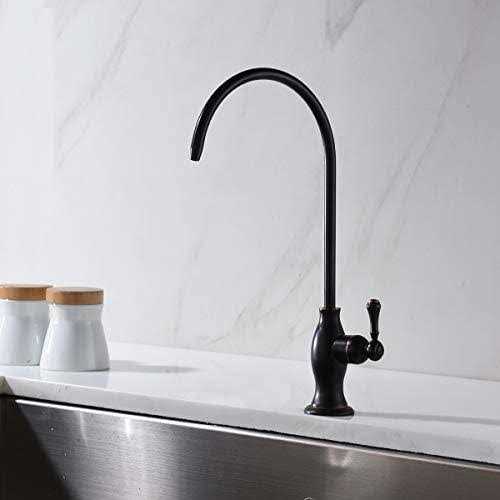Delle Rosa Kitchen Faucet, 3 Way Drinking Water Faucet, 3 in 1 Water Purifier Faucets, High Arc and Dual Handles Commercial Kitchen Faucet Brushed - Zenithce