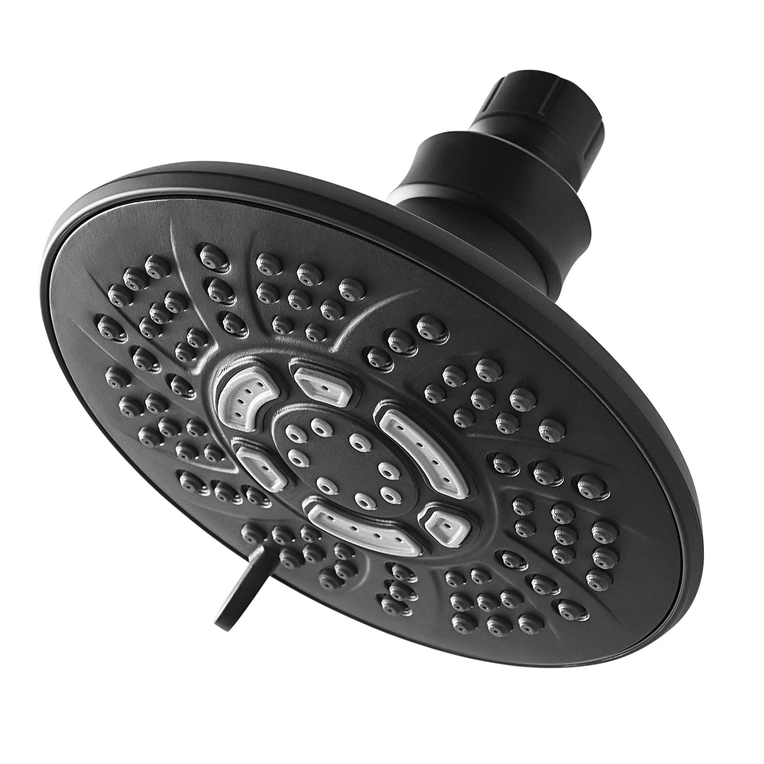 Mainstays 6-Setting Matte Black Shower Head - Zenithce