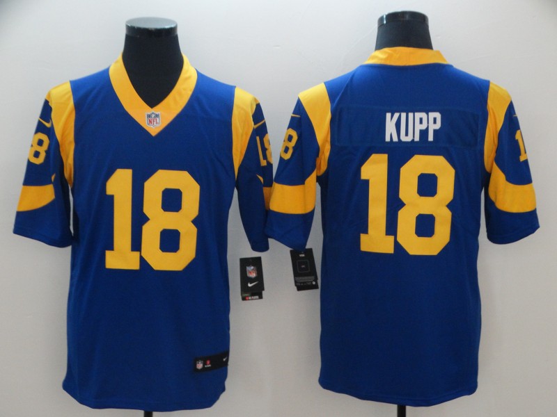 Los Angeles Rams #18 Cooper Kupp Royal Blue Vapor Untouchable Limited Stitched Jersey - Zenithce