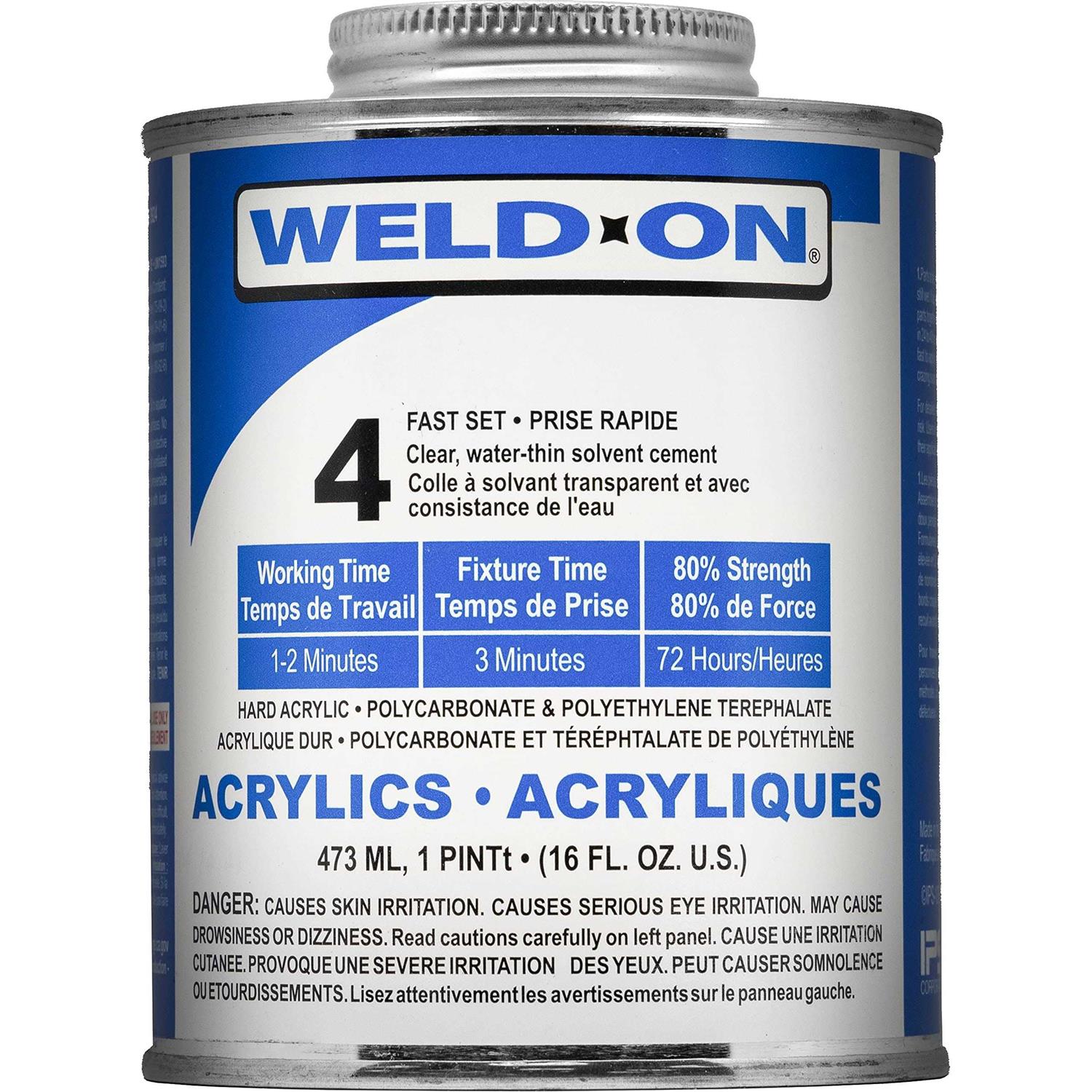 Scigrip Weld-On #3 Adhesive, 4 oz. and Weld-On Applicator Bottle with Needle - Zenithce