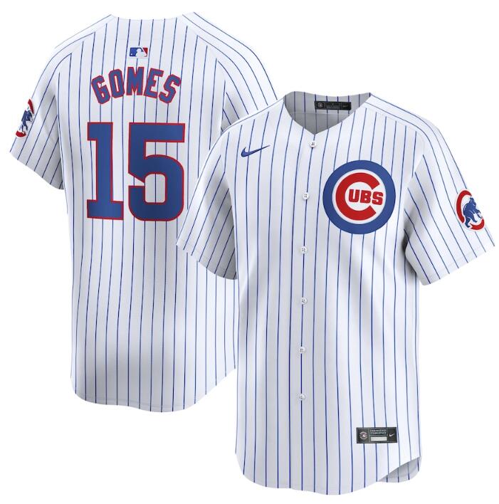 Chicago Cubs #15 Yan Gomes White 2024 Home Limited Stitched Jersey - Zenithce