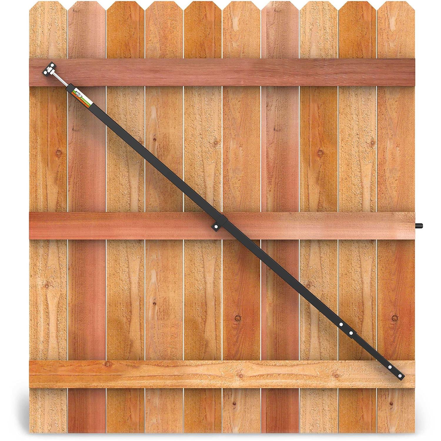True Latch Telescopic Gate Brace Wood Privacy Fence Anti Sag Gate Kit - Zenithce