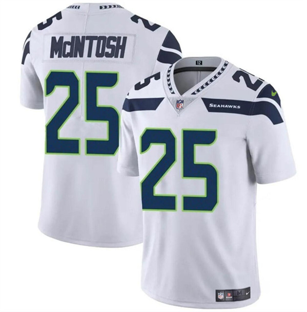 Seattle Seahawks #25 Kenny McIntosh White Vapor Limited Stitched Jersey - Zenithce