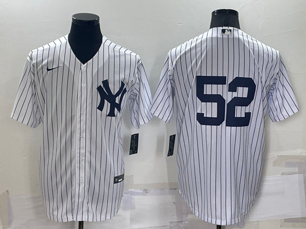 New York Yankees #52 C.C. Sabathia White Cool Base Stitched Jersey - Zenithce