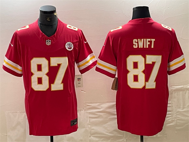 Kansas City Chiefs #87 Taylor Swift Red F.U.S.E. Vapor Untouchable Limited Stitched Jersey - Zenithce