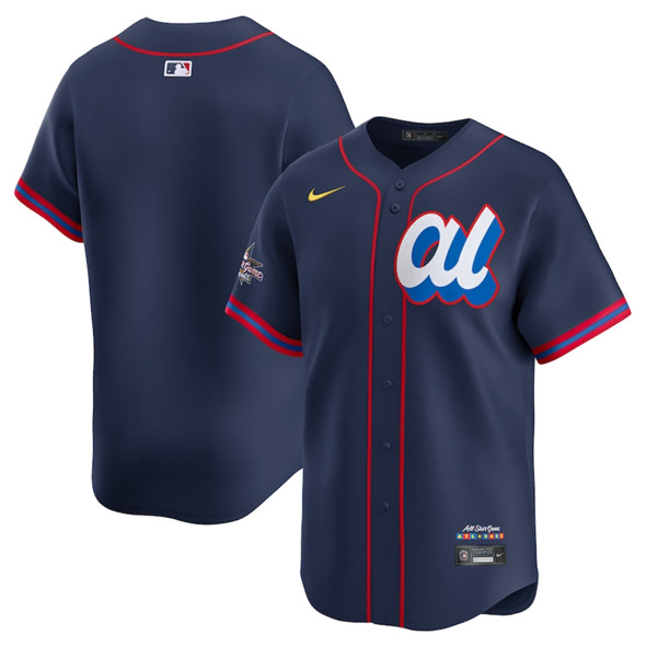 American League Blank Navy 2025 All-Star Edition Limited Stitched Jersey - Zenithce