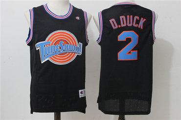 Tune Squad 2 D.DUCK Black Stitched Movie Jersey - Zenithce