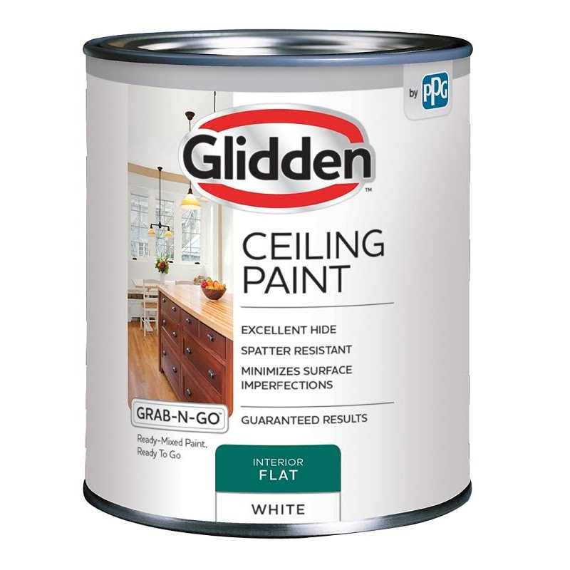 Glidden Grab-N-Go Interior Ceiling Paint Flat - Zenithce
