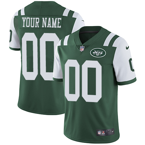 New York Jets Customized Green Team Color Vapor Untouchable Limited Stitched NFL Jersey - Zenithce