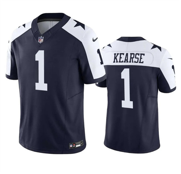 Dallas Cowboys #1 Jayron Kearse Navy White 2023 F.U.S.E. Vapor Limited Stitched Jersey - Zenithce