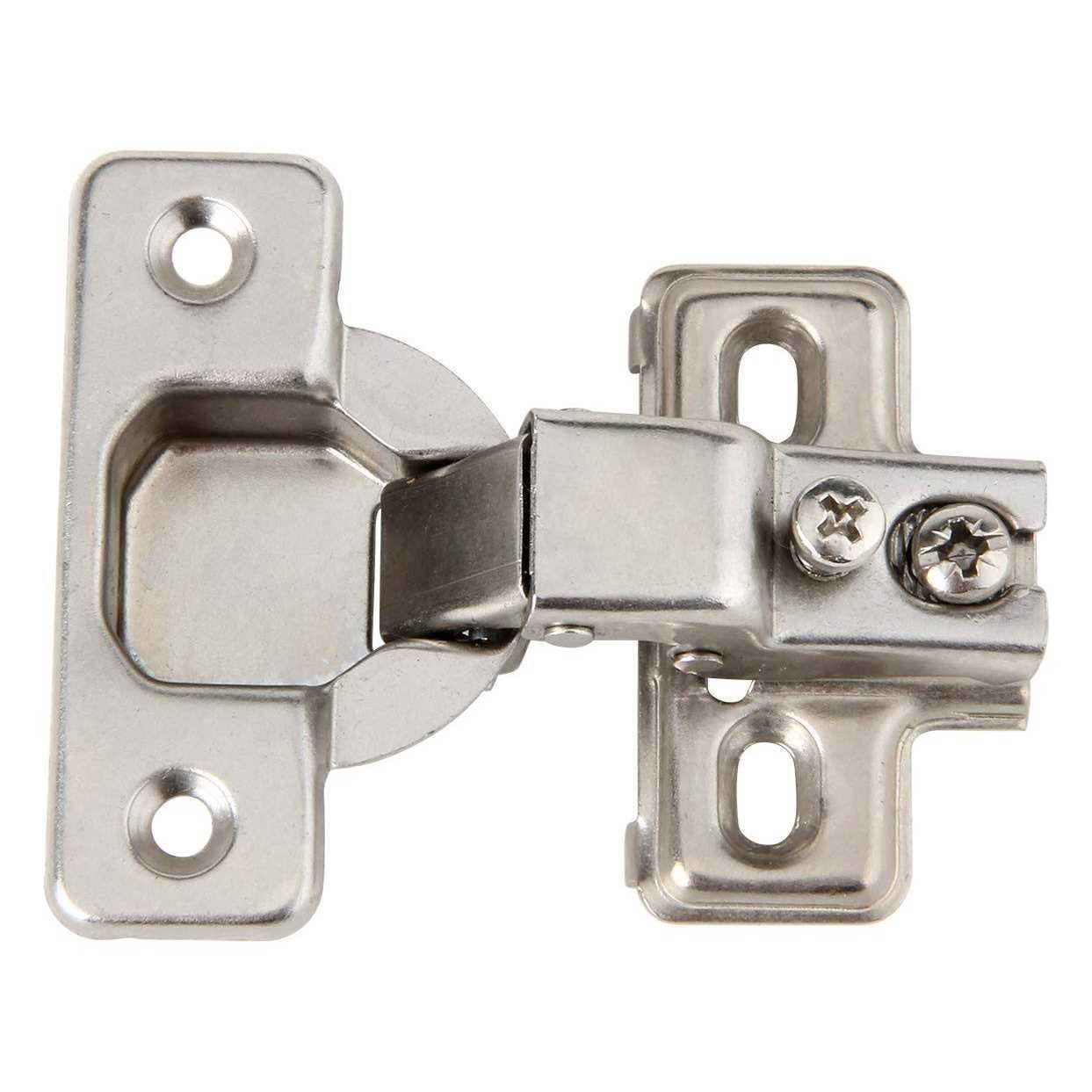 Silverline Face 1/2 inch Half Overlay Concealed Euro 105Deg Regular Closing Compact Cabinet Hinges - Zenithce