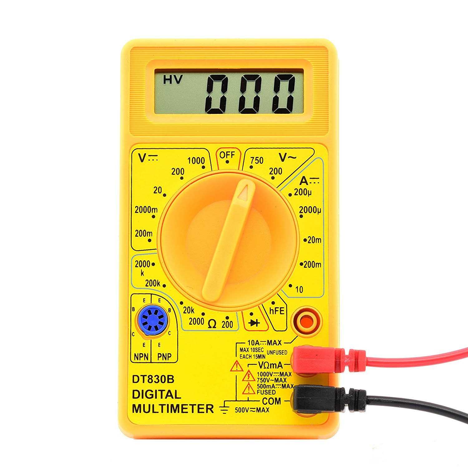 Neiko HILTEX 40508 Digital Multimeter Diode & Transistor Tester AC DC Volt Test Voltmeter - Zenithce