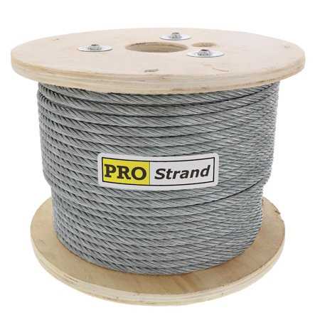 Pro Strand 1/4 x 200′ 7×19 Type 304 Stainless Steel Cable Reel - Zenithce