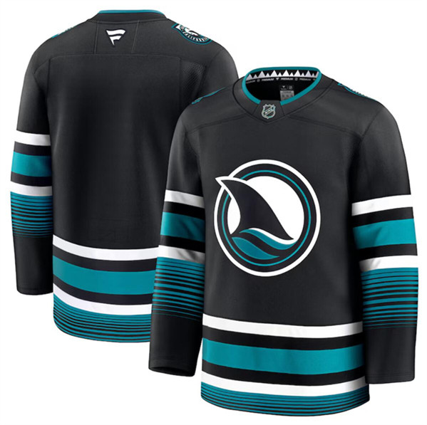 San Jose Sharks Blank Black 2024-25 Alternate Stitched Jersey - Zenithce
