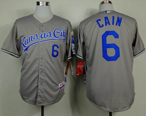 Royals #6 Lorenzo Cain Grey Cool Base Stitched Jersey - Zenithce