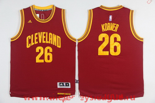 Cleveland Cavaliers #26 Kyle Korver Red adidas Revolution 30 Swingman Stitched Jersey - Zenithce