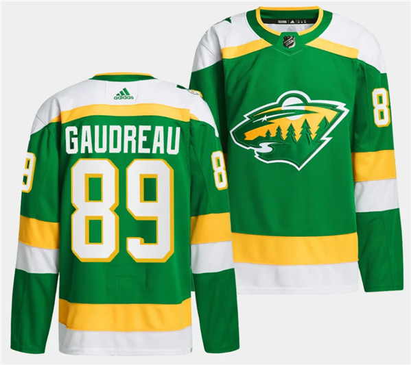 Minnesota Wild #89 Frederick Gaudreau Green 2023-24 Stitched Jersey - Zenithce