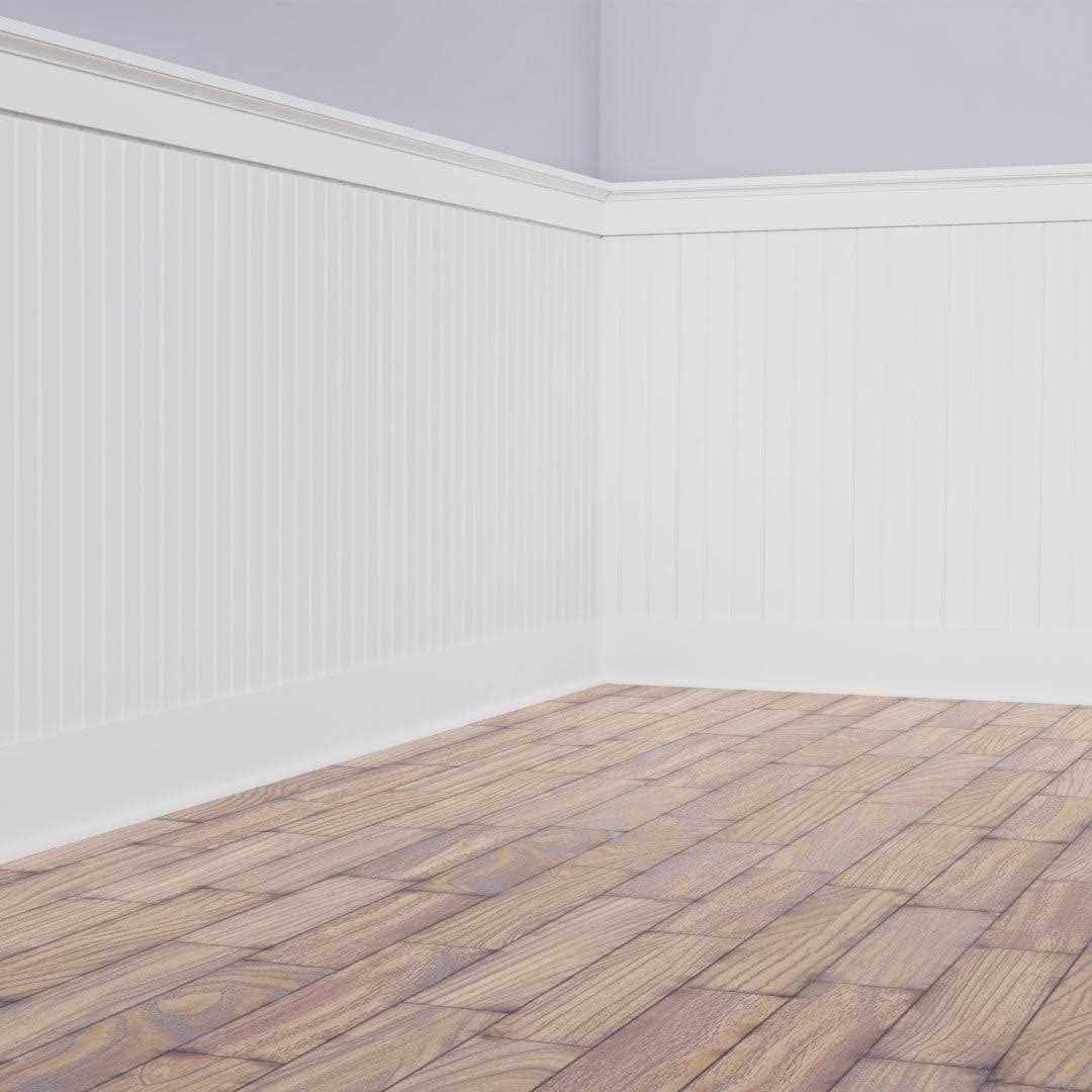 Ekena Millwork Deluxe Beadboard 8′ Length PVC Wainscoting Kit - Zenithce