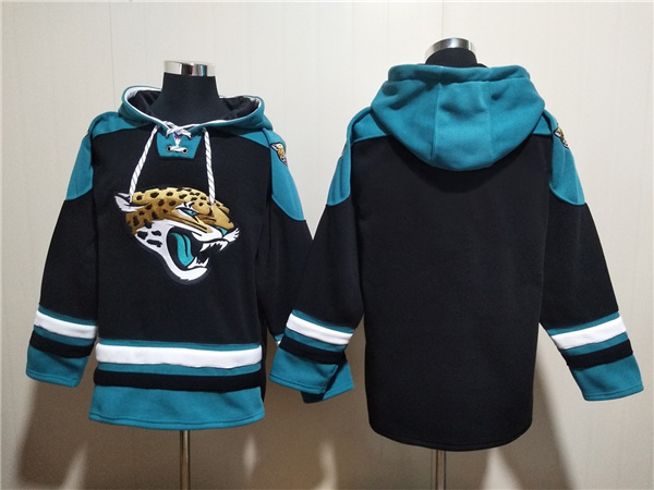 Jacksonville Jaguars Blank Black Ageless Must-Have Lace-Up Pullover Hoodie - Zenithce