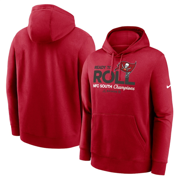 Tampa Bay Buccaneers Red 2024 NFC South Champions Locker Room Trophy Collection Pullover Hoodie - Zenithce