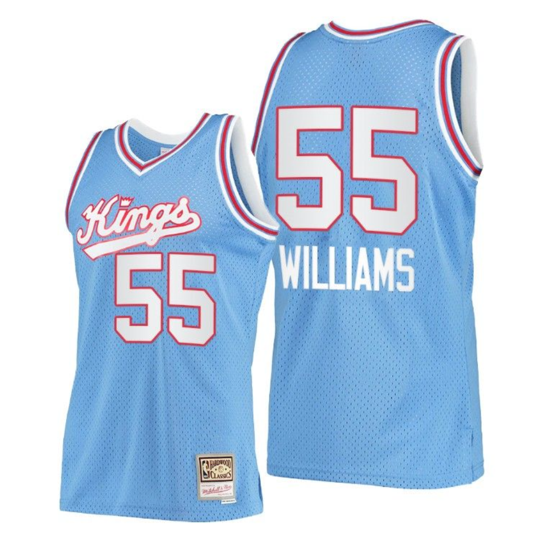 Sacramento Kings #55 Jason Williams Blue Throwback Stitched Jersey - Zenithce