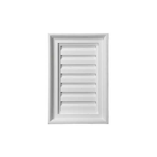 Ekena Millwork Triangle Surface Mount PVC Gable Vent Pitch GVPTR - Zenithce