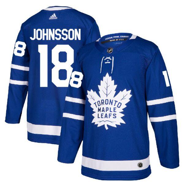 Toronto Maple Leafs #18 Andreas Johnsson Blue Stitched Jersey - Zenithce