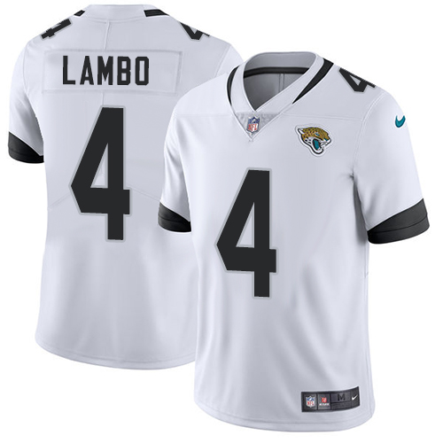 Jacksonville Jaguars #4 Josh Lambo White Vapor Untouchable Limited Stitched Jersey - Zenithce