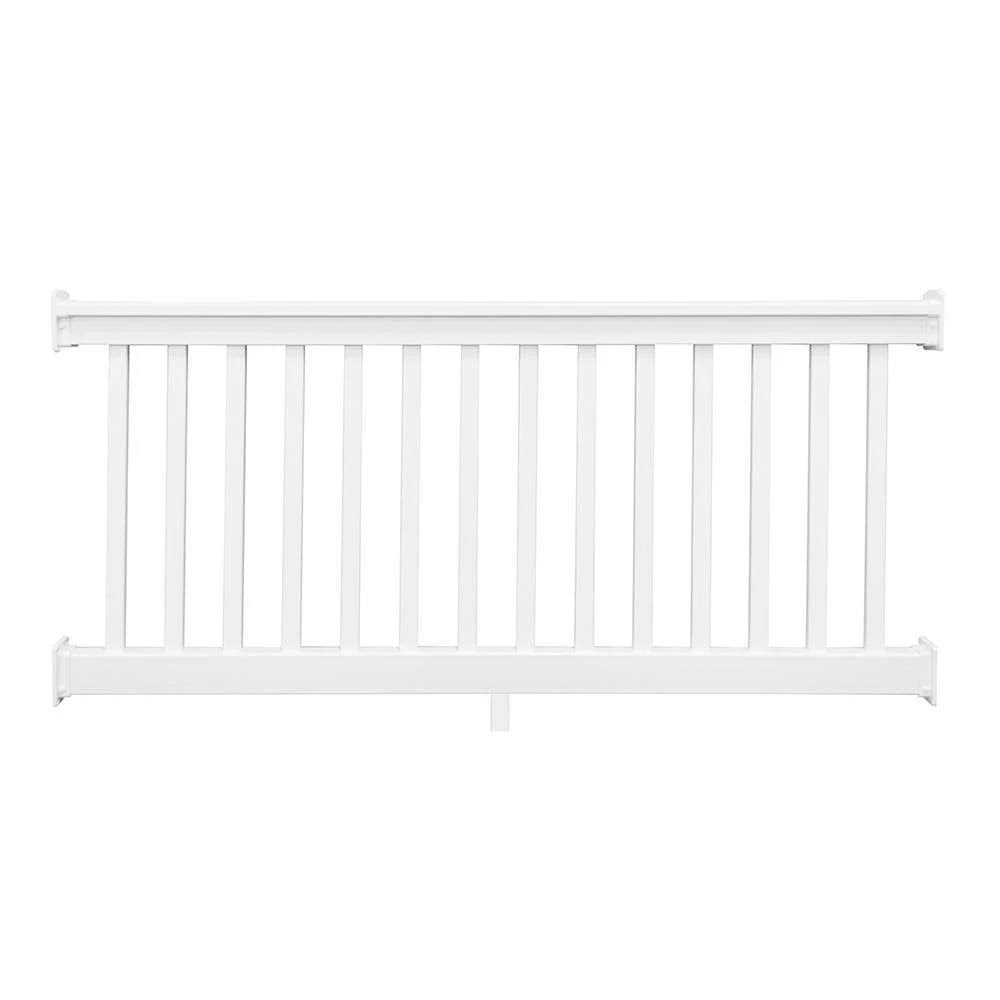 Weatherables 3.5 ft. H x White Vinyl Railing Kit - Zenithce
