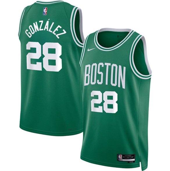 Boston Celtics #28 Hugo González Kelly Green 2024 Draft Icon Edition Stitched Jersey - Zenithce