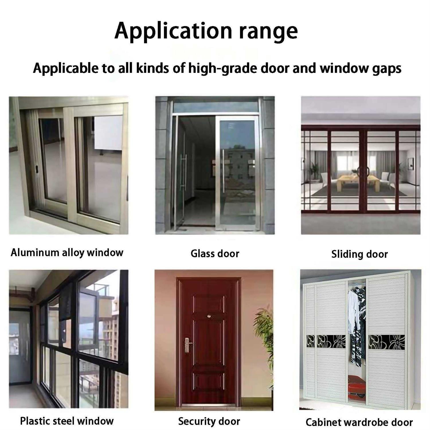 Weather Stripping Door Seal Strip,Self-Adhesive Rubber D-Shape Door Weather Stripping Sealers for Door Frame Window Insulation Large Gap - Zenithce