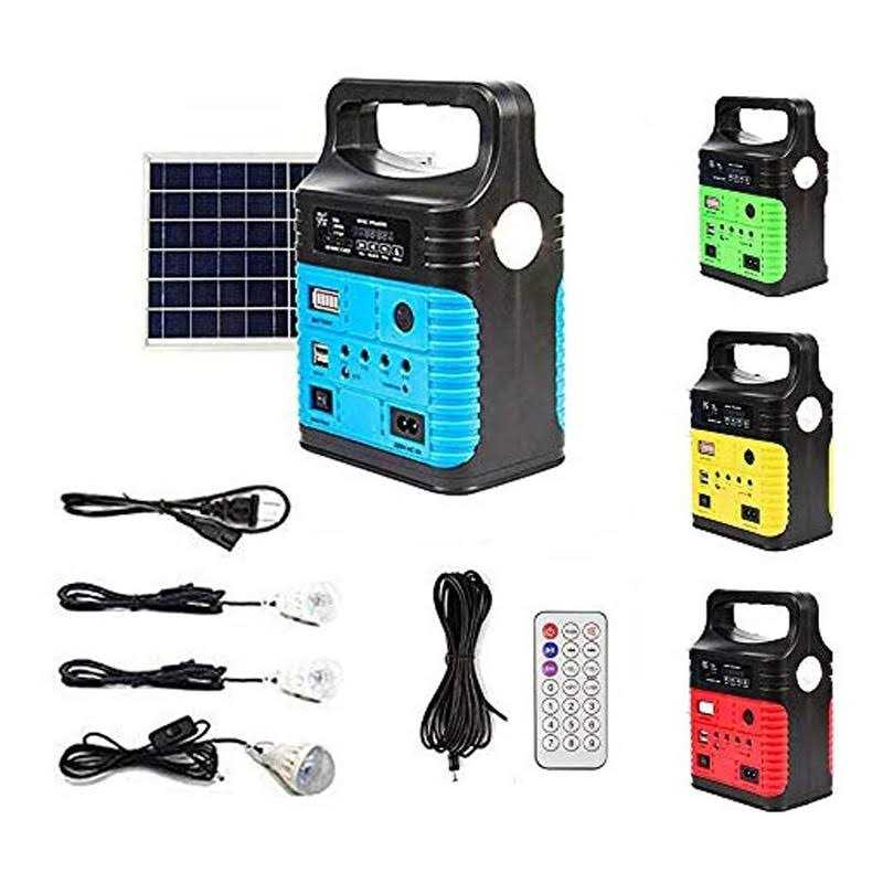 UPEOR Solar Generator Portable Power Station 8000mAh Solar Power Generator with Solar Panel,MP3&FM Radio,Bluetooth,3 Sets LED Li - Zenithce