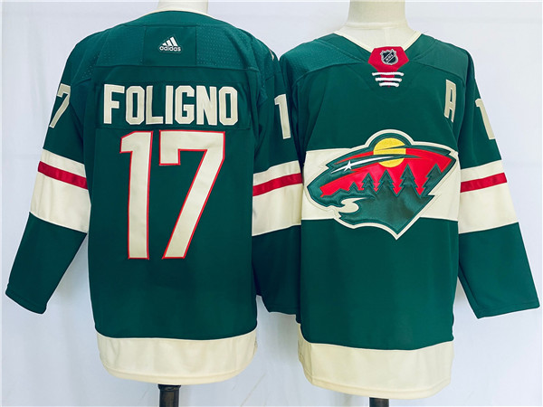 Minnesota Wild #17 Marcus Foligno Green Stitched Jersey - Zenithce