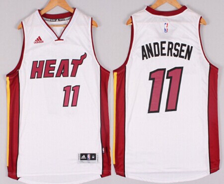 Miami Heat #11 Chris Andersen Revolution 30 Swingman 2014 Christmas Day White Jersey - Zenithce