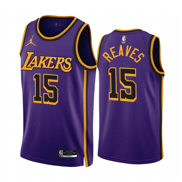 Los Angeles Lakers #15 Austin Reaves 2022-23 Purple Statement Edition Stitched Jersey - Zenithce