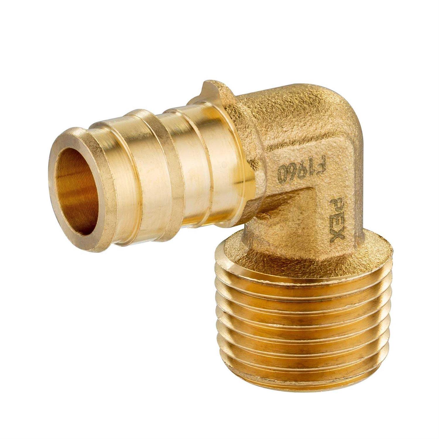 EFIELD Pex 3/4 Inch x 1/2 Inch Female NPT Drop-ear Elbow crimp Fittings - Zenithce
