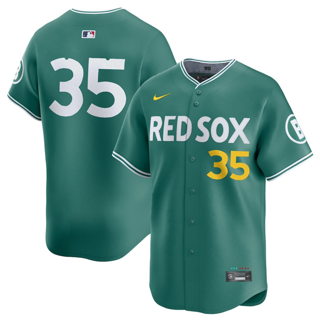 Boston Red Sox #35 Garrett Crochet Green 2025 City Connect Limited Stitched Jersey - Zenithce