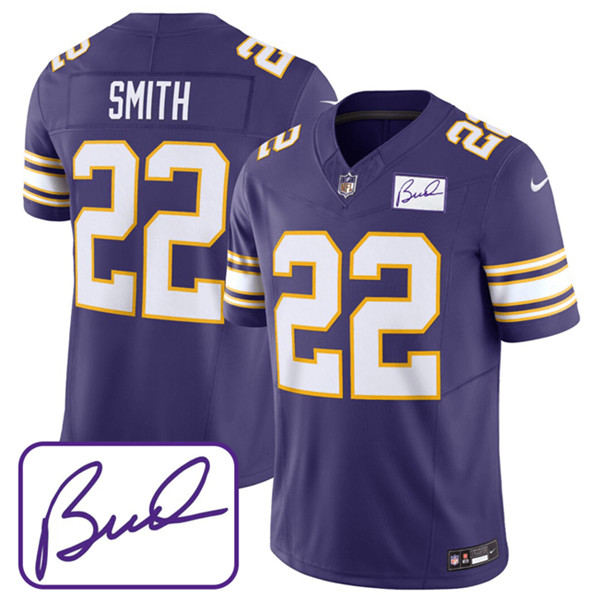 Minnesota Vikings #22 Harrison Smith Purple 2023 F.U.S.E. Bud Grant Patch Limited Stitched Jersey - Zenithce