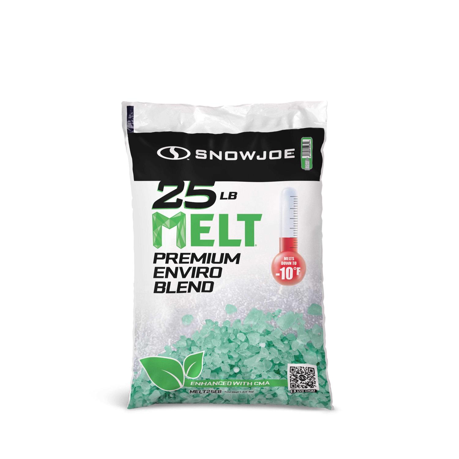 Snow Joe Melt 25 lb. Resealable Bag Calcium Chloride Crystals Ice Melter - Zenithce