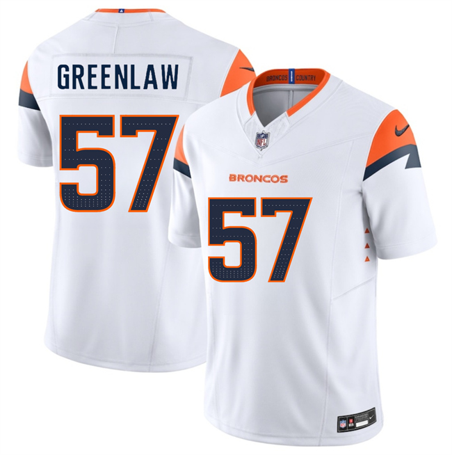 Denver Broncos #57 Dre Greenlaw White 2025 F.U.S.E. Vapor Limited Stitched Jersey - Zenithce