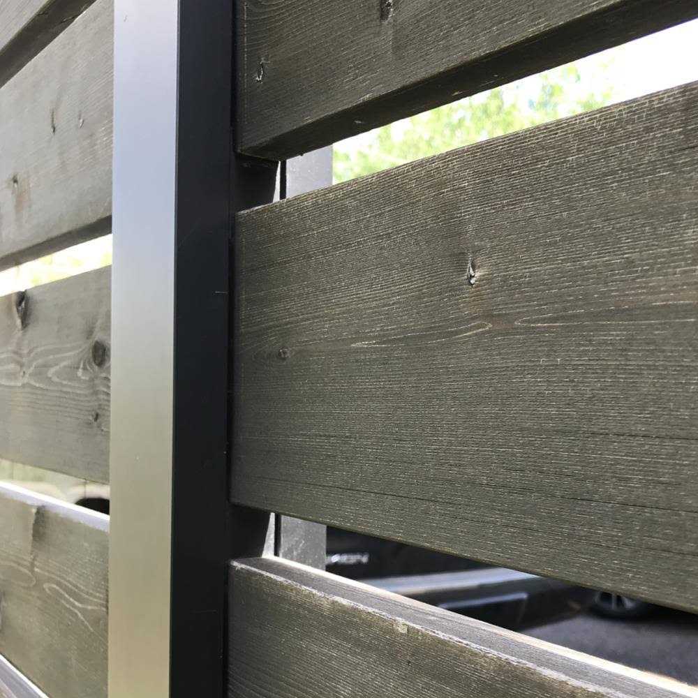 HOFT Solutions HOFT 3-in W x 73.5-in H Black Aluminum Outdoor Privacy Screen - Zenithce