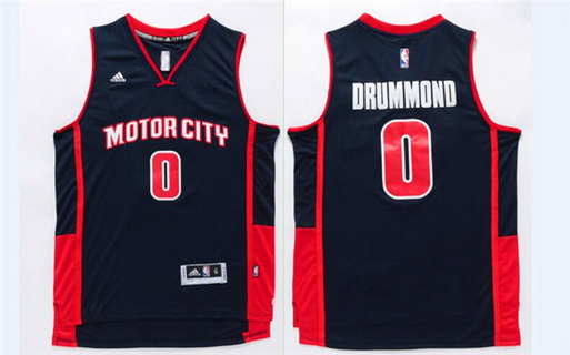 Detroit Pistons #0 Andre Drummond Revolution 30 Swingman Navy Blue Jersey - Zenithce
