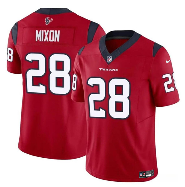 Houston Texans #28 Joe Mixon Red 2024 F.U.S.E. Vapor Untouchable Stitched Jersey - Zenithce