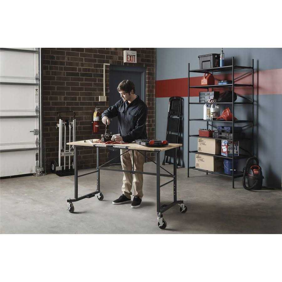 Cosco SmartFold Butcher Block Portable Workbench - Zenithce
