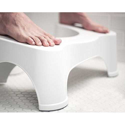 Squatty Potty Stockholm Folding Bamboo Toilet Stool 7 Collapsible, Brown and - Zenithce
