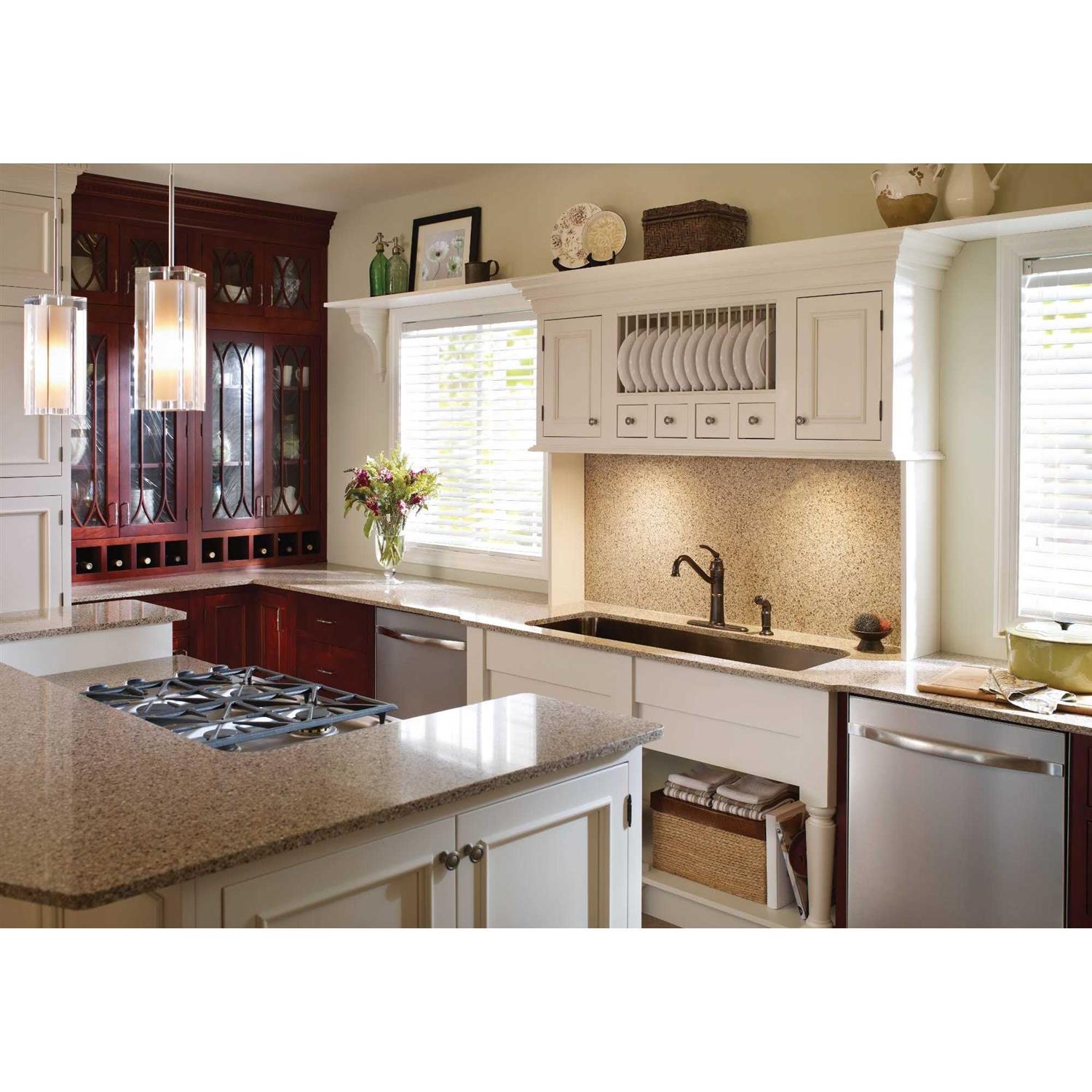 Moen Wetherly 1-Handle Lever Kitchen Faucet with Side Spray 87999SRS - Zenithce