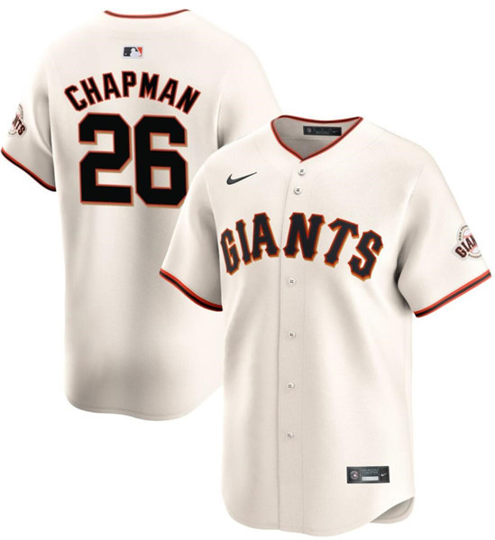 San Francisco Giants #26 Matt Chapman Cream 2024 Home Limited Stitched Jersey - Zenithce