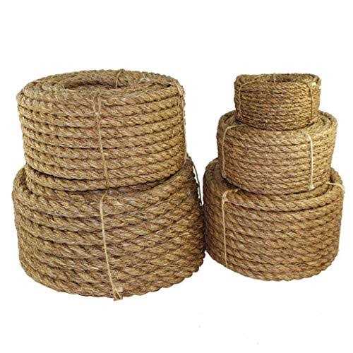 Twisted Manila Rope SGT Knots 3 Strand Natural Fiber Rope - Zenithce