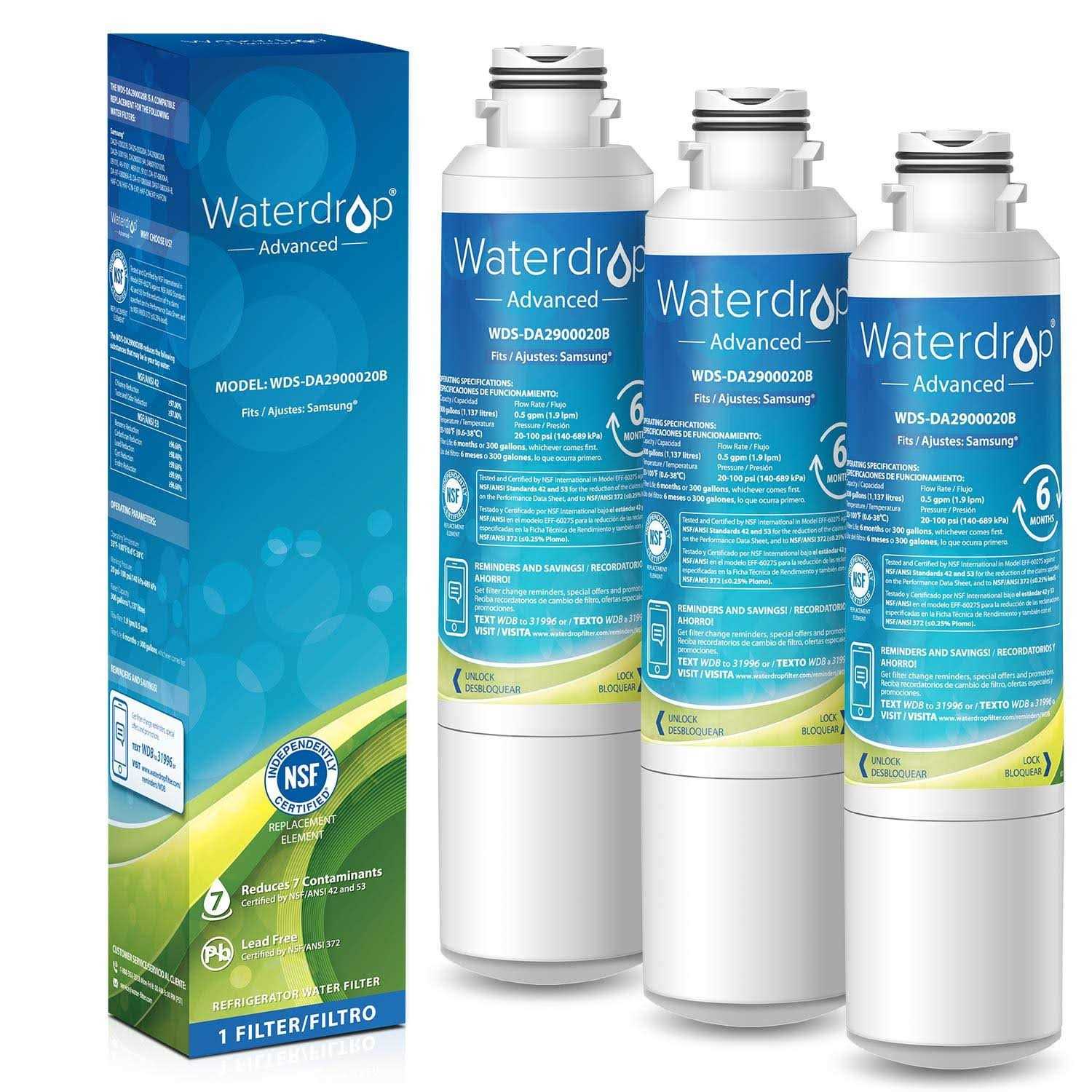 Waterdrop DA29-00020B Refrigerator Water Filter Replacement for Samsung - Zenithce